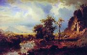 Albert Bierstadt North Fork of the Platte Nebraska Sweden oil painting artist